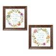 thumbnail image 1 of Gango Home Decor Shabby-Chic Rainbow Seeds Proverb I & II by Lisa Audit (Ready to Hang); Two 12x12in Gold Trim Framed Prints, 1 of 5