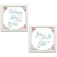 thumbnail image 1 of Gango Home Decor Shabby-Chic Spirit Stallion III Blush and Teal & Spirit Stallion VI Blush and Teal by James Wiens (Ready to Hang); Two 12x12in White Framed Prints, 1 of 5