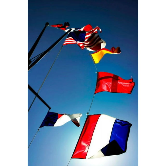 Gango Home Decor Signal Flags I by Alan Hausenflock (Printed on Paper); One 24x36in Fine Art Paper Giclee Print