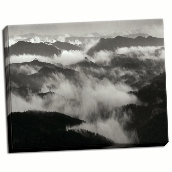 Gango Home Decor Smokey Mountains II by Scott Larson (Ready to Hang); One 28x22in Hand-Stretched Canvas