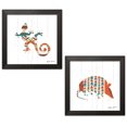 thumbnail image 1 of Gango Home Decor Southwestern Southwestern Vibes I & V by Farida Zaman (Ready to Hang); Two 12x12in Black Framed Prints, 1 of 5
