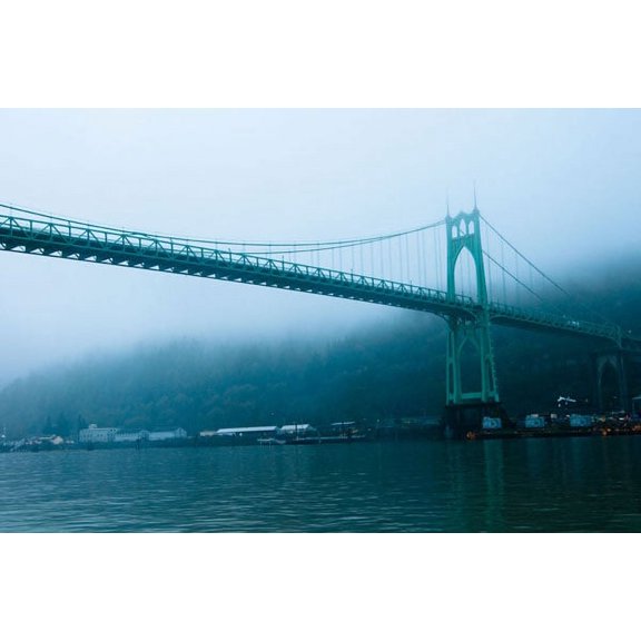 Gango Home Decor St. Johns Bridge IX by Erin Berzel (Printed on Paper); One 36x24in Fine Art Paper Giclee Print
