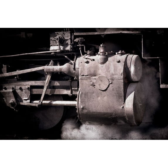 Gango Home Decor Steam Train I by Kathy Mahan (Printed on Paper); One 36x24in Fine Art Paper Giclee Print