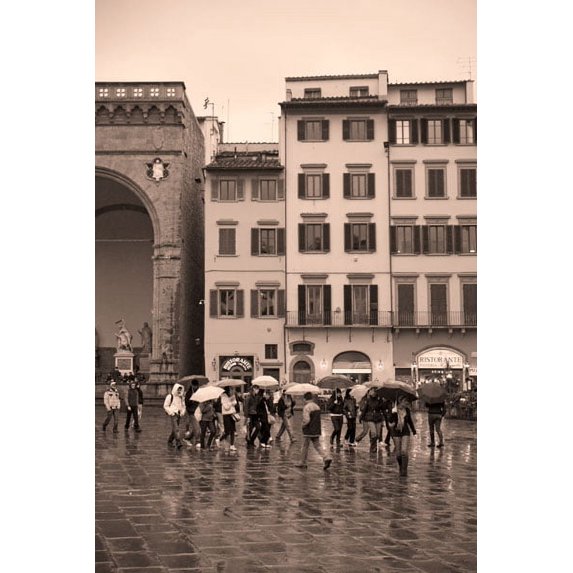 Gango Home Decor Streets of Florence II by Rita Crane (Printed on Paper); One 24x36in Fine Art Paper Giclee Print