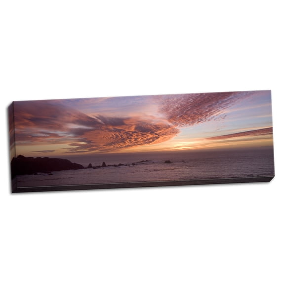 Gango Home Decor Sunset Sky III by Rita Crane (Ready to Hang); One 36x12in Hand-Stretched Canvas