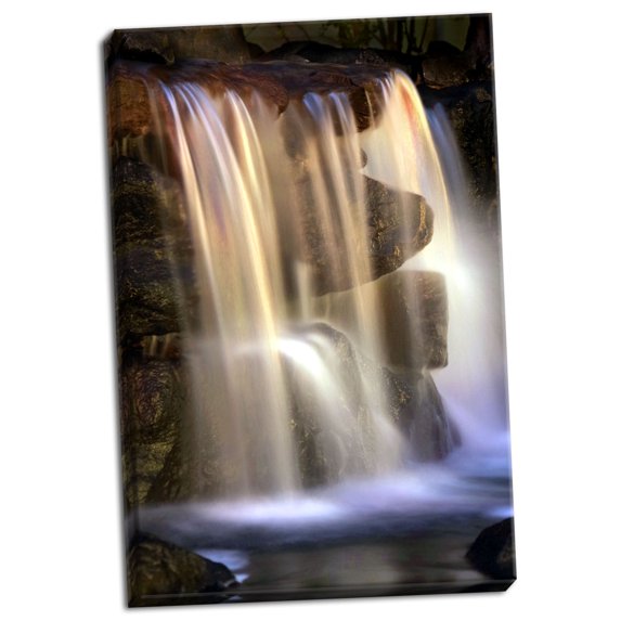 Gango Home Decor Sunset Waterfall II by Douglas Taylor (Ready to Hang); One 24x36in Hand-Stretched Canvas