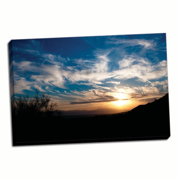Gango Home Decor Sunset in Joshua Tree III by Erin Berzel (Ready to Hang); One 36x24in Hand-Stretched Canvas