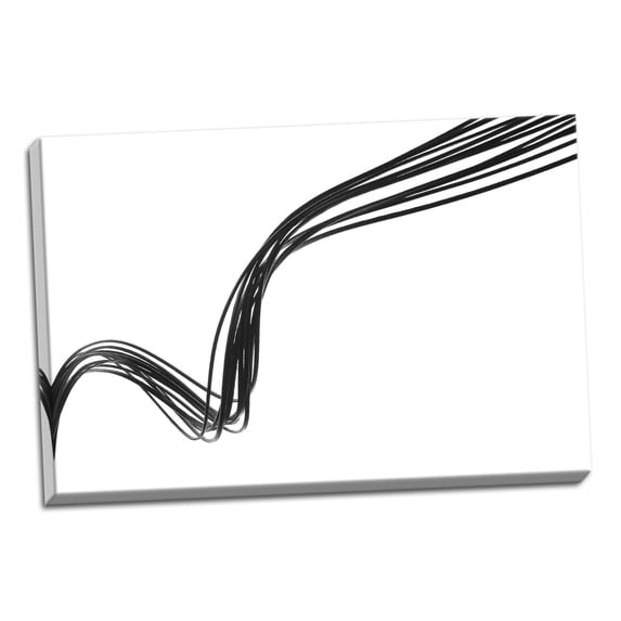 Gango Home Decor Swirls V by Monika Burkhart (Ready to Hang); One 36x24in Hand-Stretched Canvas
