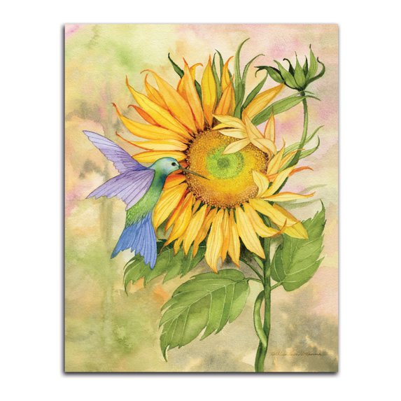 Gango Home Decor Traditional Summer Fun Bird by Kathleen Parr McKenna (Printed on Paper); One 16x20in Fine Art Paper Giclee Print