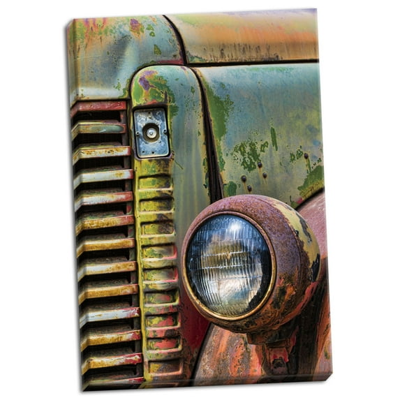 Gango Home Decor Truck Detail I by Kathy Mahan (Ready to Hang); One 24x36in Hand-Stretched Canvas