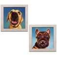 thumbnail image 1 of Gango Home Decor Vertical Follow Your Nose 1 & 2 by Lucia Heffernan (Ready to Hang); Two 12x12in Distressed Framed Prints, 1 of 5