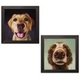 thumbnail image 1 of Gango Home Decor Vertical Follow Your Nose 13 & 14 by Lucia Heffernan (Ready to Hang); Two 12x12in Black Framed Prints, 1 of 5