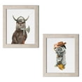 thumbnail image 1 of Gango Home Decor Vertical Otter & Rabbit Farmer by Tai Prints (Ready to Hang); Two 11x14in Distressed Framed Prints, 1 of 5