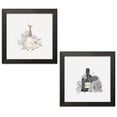 thumbnail image 1 of Gango Home Decor Vertical Perfume III & IV by Incado (Ready to Hang); Two 12x12in Black Framed Prints, 1 of 5