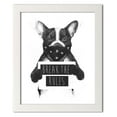 thumbnail image 1 of Gango Home Decor Vertical Rebel Dog by Balazs Solti (Ready to Hang); One 11x14in White Framed Print, 1 of 3