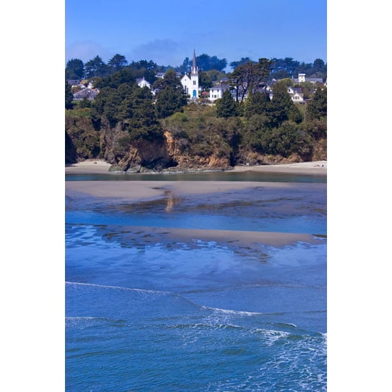 Gango Home Decor Village by the Sea I by Rita Crane (Printed on Paper); One 24x36in Fine Art Paper Giclee Print