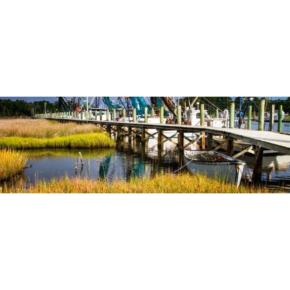 Gango Home Decor White Point Harbor by Alan Hausenflock (Printed on Paper); One 36x12in Fine Art Paper Giclee Print