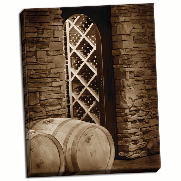 Gango Home Decor Wine Cellar II by Scott Larson (Ready to Hang); One 22x28in Hand-Stretched Canvas