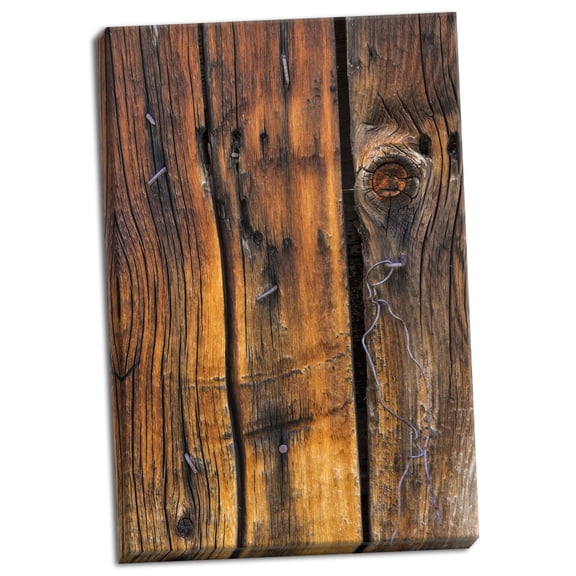 Gango Home Decor Wood Detail II by Kathy Mahan (Ready to Hang); One 24x36in Hand-Stretched Canvas