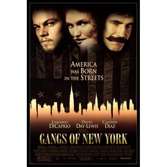 Gangs of New York - One Sheet Laminated & Framed Poster (24 x 36)
