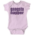thumbnail image 1 of Gangsta Napper Rap Hip-hop Humor Romper Boys or Girls Infant Baby Brisco Brands 12M, 1 of 6