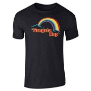 Gangsta Rap Retro Rainbow Funny Music Unisex Tee - Good Gift