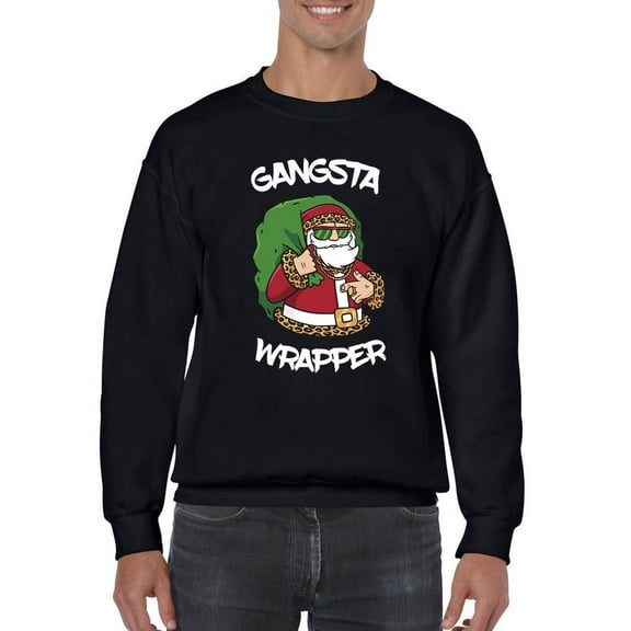 Gangsta Wrapper. Sweatshirt Men -Smartprints Designs, Male Medium