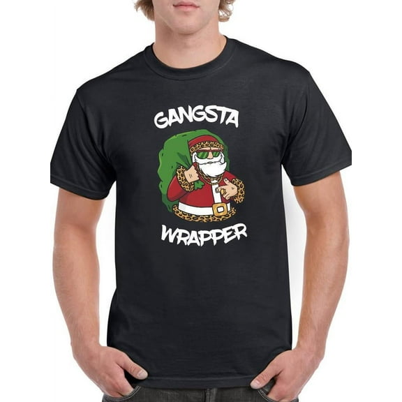 Gangsta Wrapper. T-Shirt Men -Smartprints Designs, Male Large