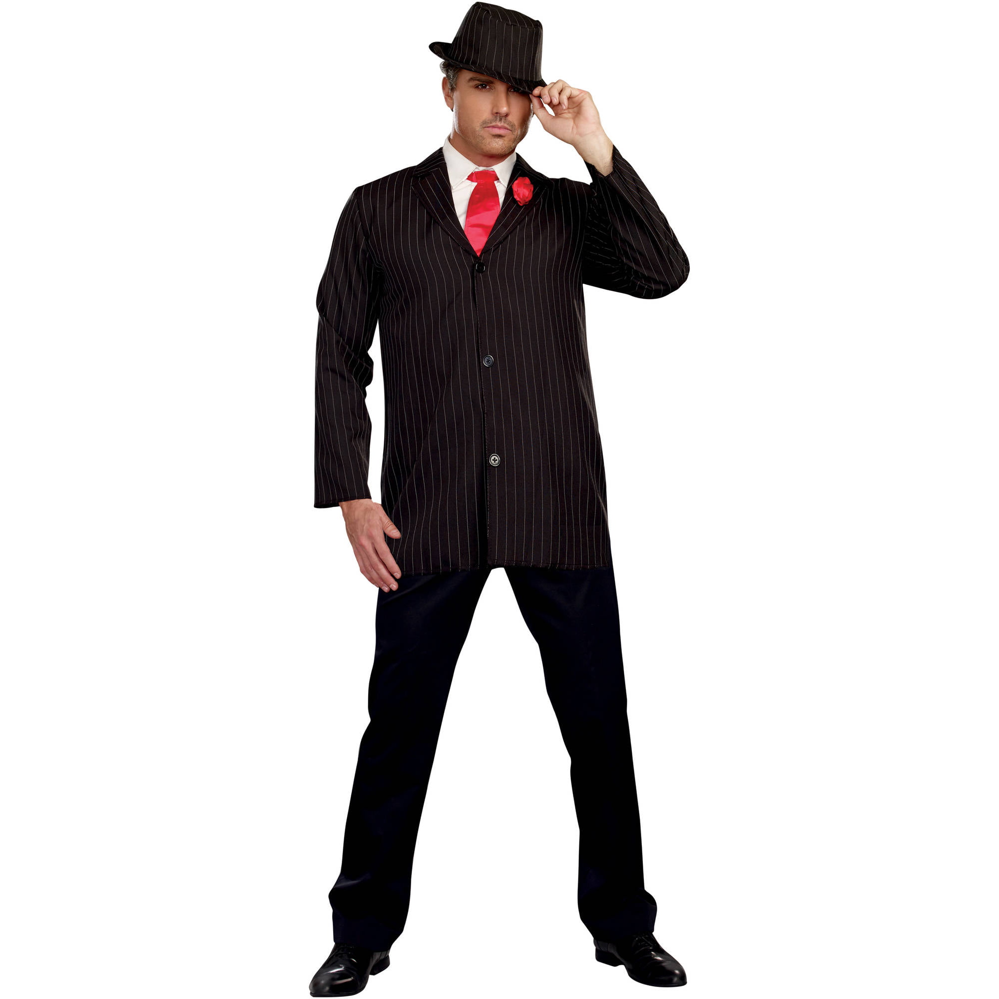 Gangster Guy Adult Men's Halloween Costume - Walmart.com