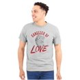 thumbnail image 1 of Gangster Of Love Funny Valentines Day Men's Graphic T Shirt Tees Brisco Brands L, 1 of 1