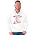thumbnail image 1 of Gangster Of Love Funny Valentines Day Unisex Plus Fleece Graphic Hoodie Brisco Brands 5X, 1 of 5