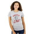thumbnail image 1 of Gangster Of Love Funny Valentines Day Womens Slim Fit Graphic Tee Brisco Brands L, 1 of 5