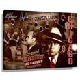 thumbnail image 1 of Gangster Posters Alphonse Capone Mafia Wall Art Canvas Prints Pictures Mob Decor Painting for Living Room,Great New Year Gifts Framed Size, 1 of 5