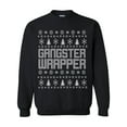 thumbnail image 1 of Gangster Wrapper Ugly Holiday Sweatshirt Crewneck Sweatshirt, 1 of 2