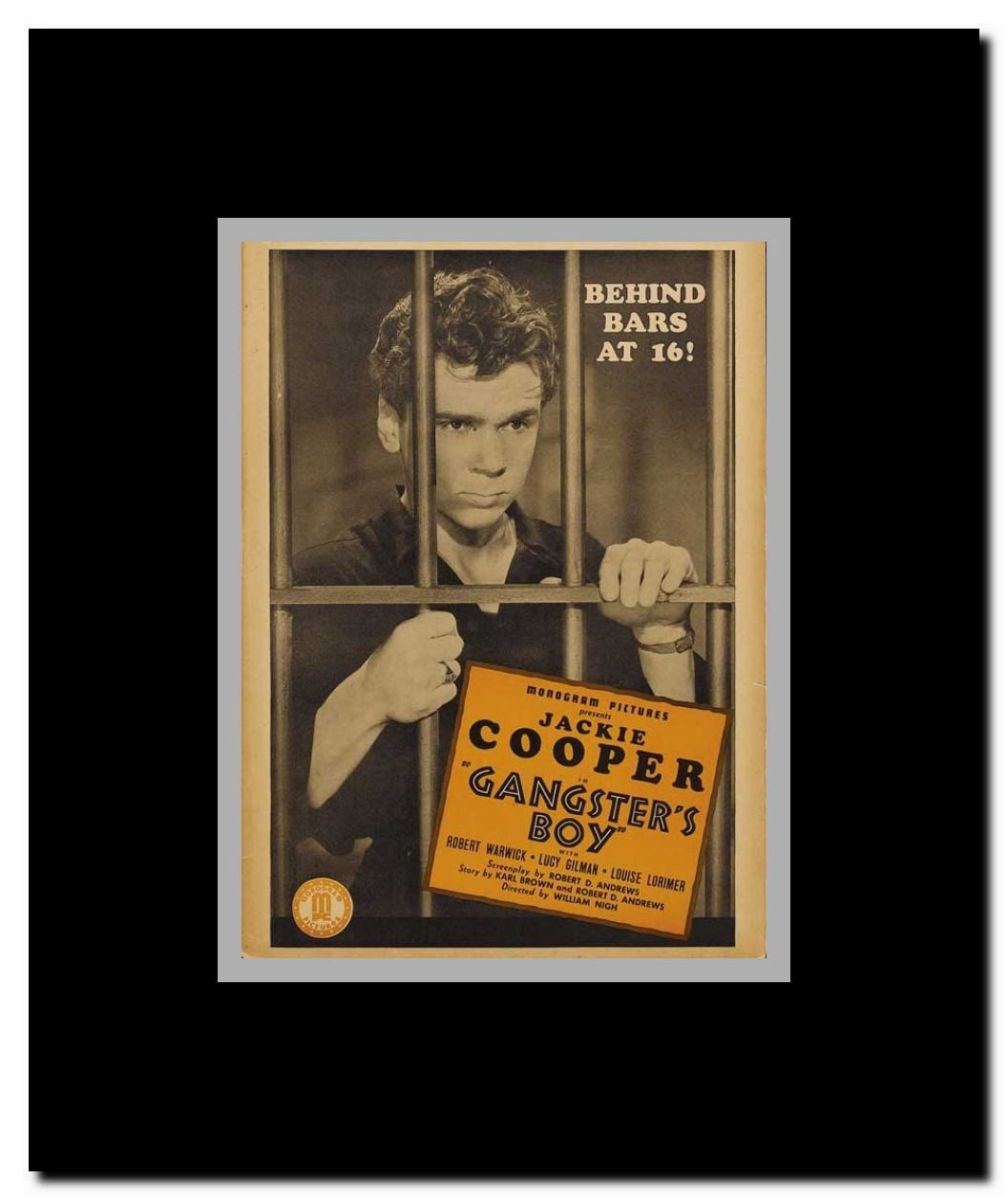 Gangster's Boy Framed Movie Poster