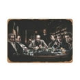 thumbnail image 1 of Gangsters Playing Poker Godfather Movie Poster Retro Metal Sign Vintage Tin Sign for Cafe Bar Man Cave Home Wall Art Decor 12 X 8 inch, 1 of 4