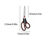 Ganlilaim Stainless Steel Scissors Scissors All Purpose for Heavy Duty Scissors Pack Of for Home Craft Sewing Fabric Supplies High/Middle School Student Teacher Scissor Right/Left HandedBlack