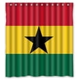 thumbnail image 1 of Ganma African flags Shower Curtain Polyester Fabric Bathroom Shower Curtain 66x72 inches, 1 of 3
