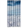 thumbnail image 1 of Ganma Airplane Scenery White Clouds Blue Sky Shower Curtain Polyester Fabric Bathroom Shower Curtain 36x72 inches, 1 of 3
