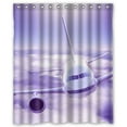 thumbnail image 1 of Ganma Airplane design Shower Curtain Polyester Fabric Bathroom Shower Curtain 60x72 inches, 1 of 3