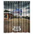 thumbnail image 1 of Ganma America No.50 Road Scenery Background Shower Curtain Polyester Fabric Bathroom Shower Curtain 60x72 inches, 1 of 3