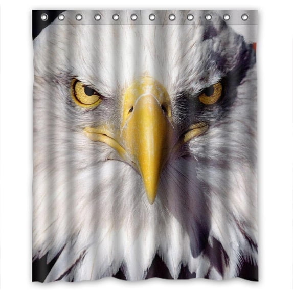 Ganma American eagle patriot Shower Curtain Polyester Fabric Bathroom Shower Curtain 60x72 inches