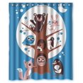 thumbnail image 1 of Ganma Animal Botany Fox Bird Rabbit Owl Shower Curtain Polyester Fabric Bathroom Shower Curtain 60x72 inches, 1 of 3