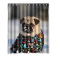 thumbnail image 1 of Ganma Animal Pet Dog Cute White Snow Shower Curtain Polyester Fabric Bathroom Shower Curtain 60x72 inches, 1 of 3