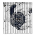 thumbnail image 1 of Ganma Animal Pet Playing Cute White Snow Cats Shower Curtain Polyester Fabric Bathroom Shower Curtain 66x72 inches, 1 of 3