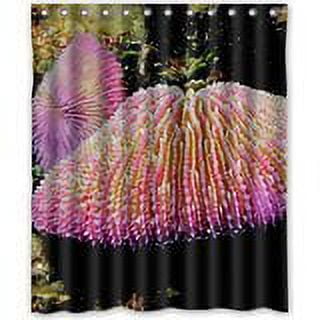 Ganma Attractive Mushroom Coral Amazing Shower Curtain Polyester Fabric Bathroom Shower Curtain 60x72 inches