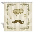 thumbnail image 1 of Ganma Balloon Moustache White Shower Curtain Polyester Fabric Bathroom Shower Curtain 66x72 inches, 1 of 3