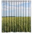 thumbnail image 1 of Ganma Beautiful Fresh Field Background Shower Curtain Polyester Fabric Bathroom Shower Curtain 66x72 inches, 1 of 3