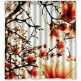 thumbnail image 1 of Ganma Beautiful House Unique Peach Design Christmas Present Shower Curtain Polyester Fabric Bathroom Shower Curtain 66x72 inches, 1 of 3