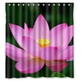 thumbnail image 1 of Ganma Beautiful Lotus Flower Shower Curtain Polyester Fabric Bathroom Shower Curtain 66x72 inches, 1 of 3